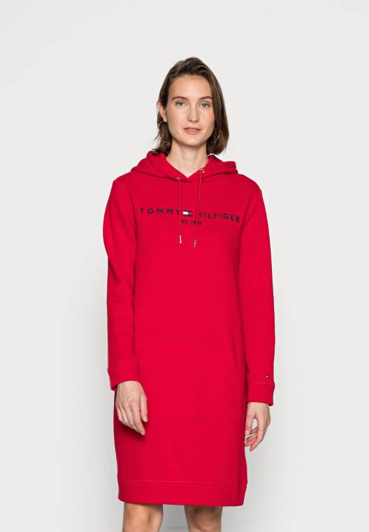 שמלת יום רגילה NX207803 בלייזר אדום Tommy Hilfiger
