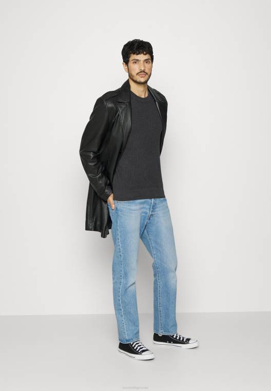 מגשר מבנה רשת צוואר צוואר NX207804 אברש אפור כהה Tommy Hilfiger