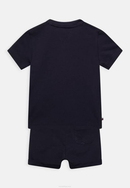 מכנסיים קצרים של סט חיוני לתינוק NX207806 צי הדמדומים Tommy Hilfiger