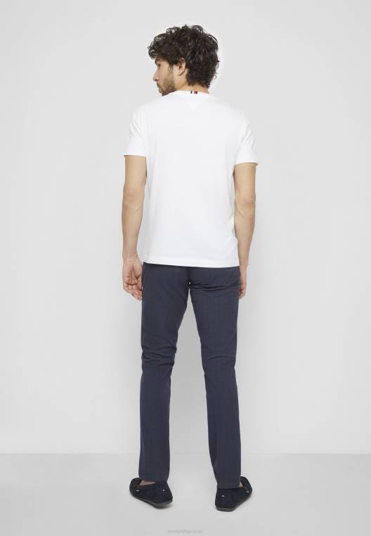 חולצה קטנה בהדפס גרפי במרכז NX207810 לבן Tommy Hilfiger