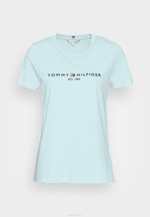 חולצת טי רגילה בהדפס טי NX207816 קרח קוטבי Tommy Hilfiger