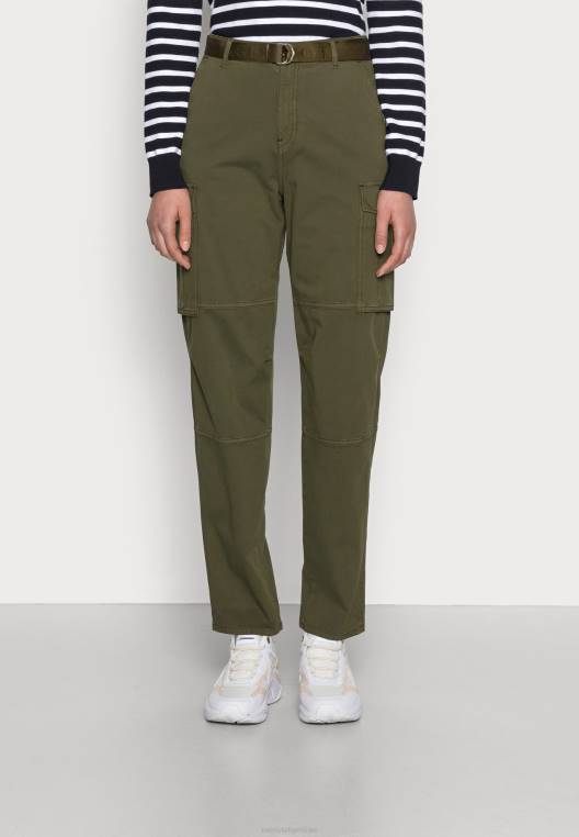 מכנסי מכנסיים מחודדים בתערובת NX207826 עץ זית Tommy Hilfiger