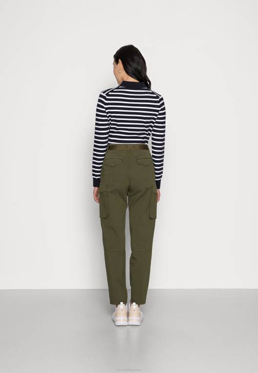 מכנסי מכנסיים מחודדים בתערובת NX207826 עץ זית Tommy Hilfiger