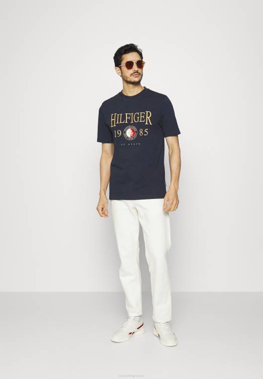 חולצת טריקו בהדפס סמל NX207841 שמיים מדבריים Tommy Hilfiger