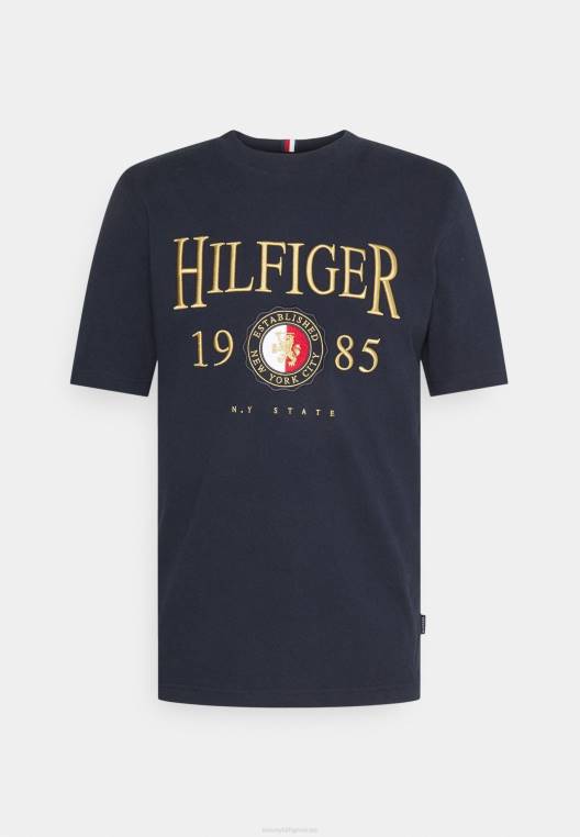 חולצת טריקו בהדפס סמל NX207841 שמיים מדבריים Tommy Hilfiger