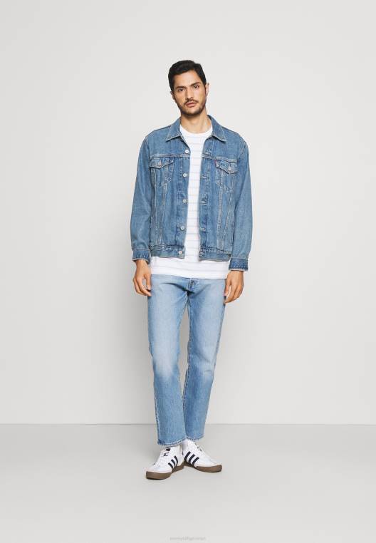 חולצת טריקו בסיסית NX207843 לבן/כחול מבריק Tommy Hilfiger