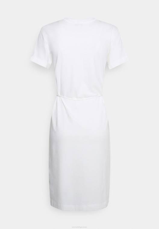 שמלת ג'רסי שמלה קצרה לוגו NX207851 אקרו Tommy Hilfiger