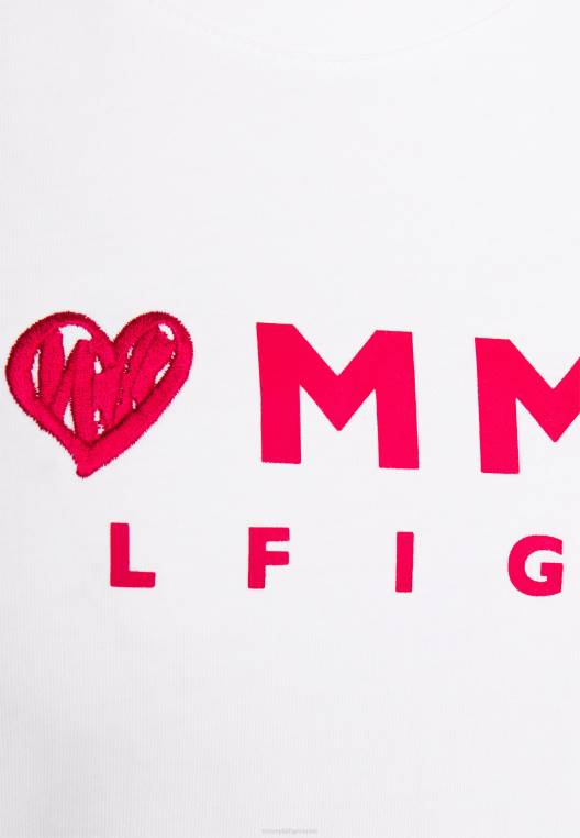 שמלת ג'רסי שמלה קצרה לוגו NX207851 אקרו Tommy Hilfiger