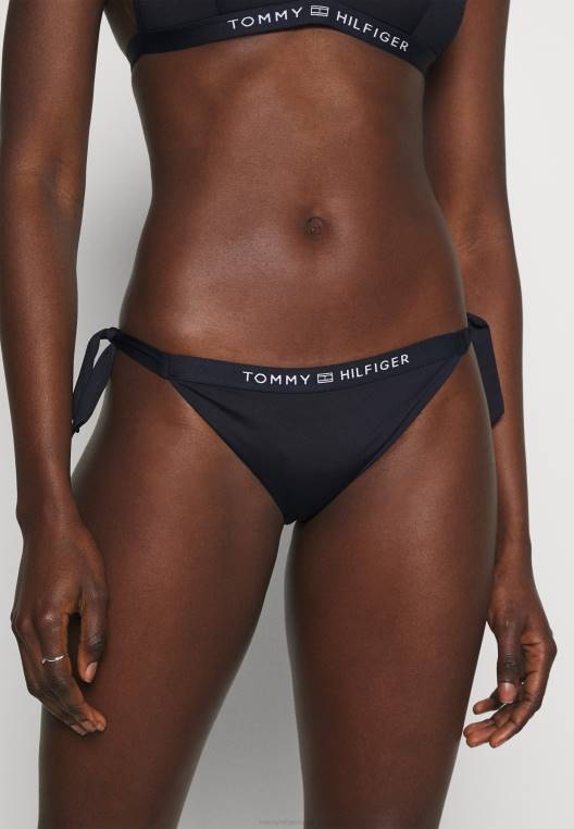 תחתוני ביקיני קשירה צדדית עם לוגו מוצק NX207863 שמיים מדבריים Tommy Hilfiger