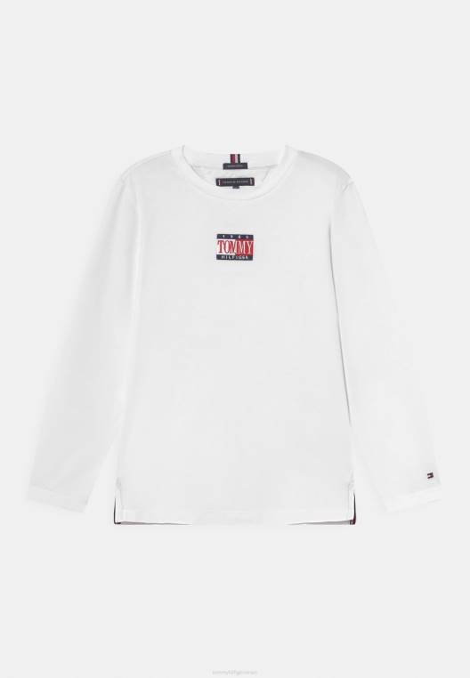 חולצה נצחית עם שרוולים ארוכים NX207866 לבן Tommy Hilfiger