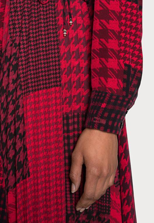 שמלת מידי שמלת יום טלאים סמל NX207869 אָדוֹם Tommy Hilfiger