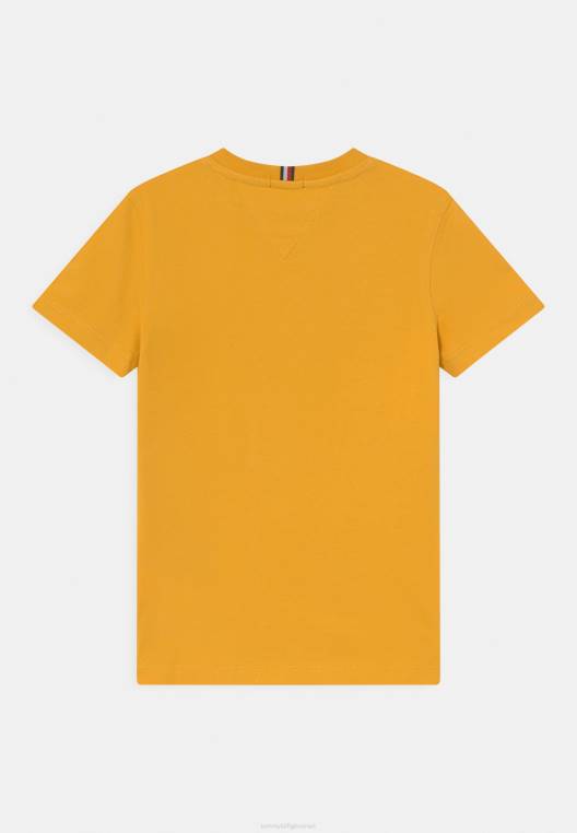 חולצת טי עם הדפס לוגו NX207879 צהוב ערבה Tommy Hilfiger