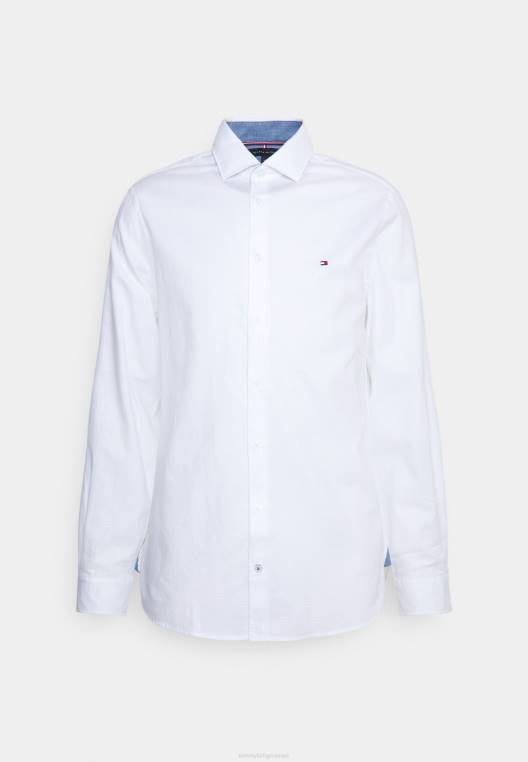 חולצת דובי פלקס NX207883 צבע לבן בהתאמה אישית Tommy Hilfiger