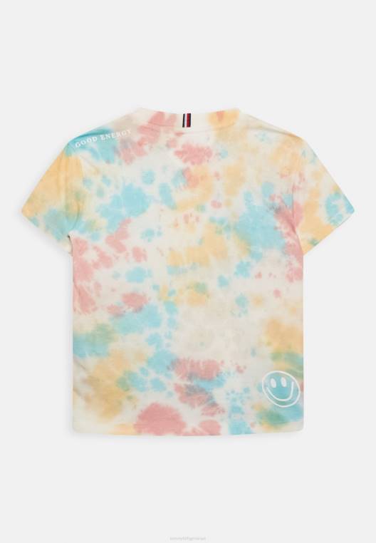 חולצת טריקו בהדפס עניבה NX207902 צבע עניבה אקרו Tommy Hilfiger