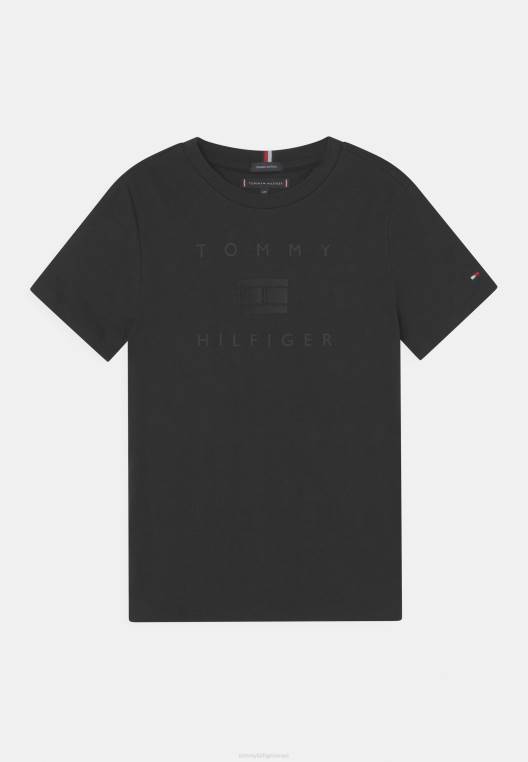חולצת טי עם הדפסי לוגו NX207903 שָׁחוֹר Tommy Hilfiger