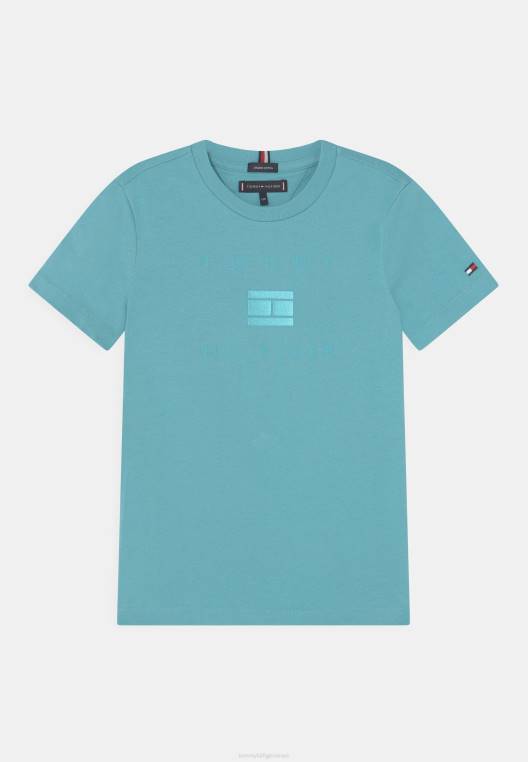 חולצת טי עם הדפסי לוגו NX207906 סֵמֶל Tommy Hilfiger