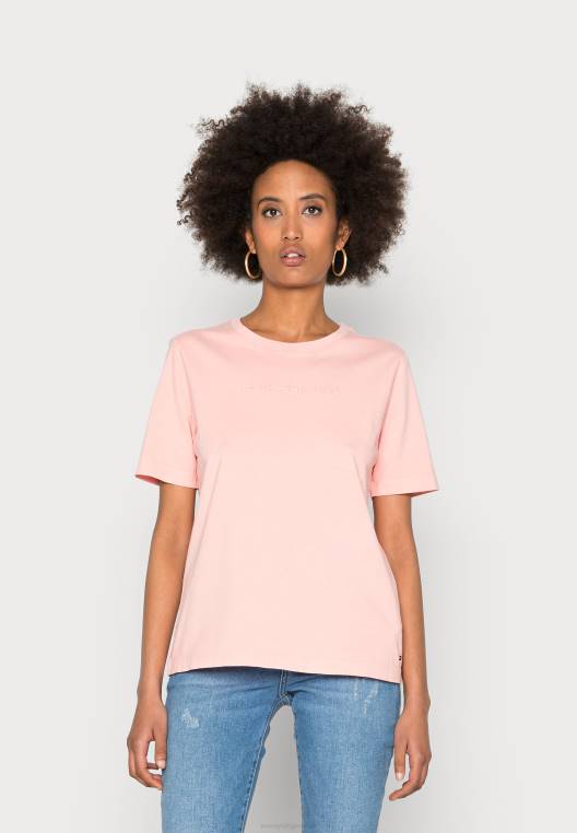 חולצת טריקו בסיסית בצבע מינרלי רגיל NX207917 שימי אלמוגים Tommy Hilfiger