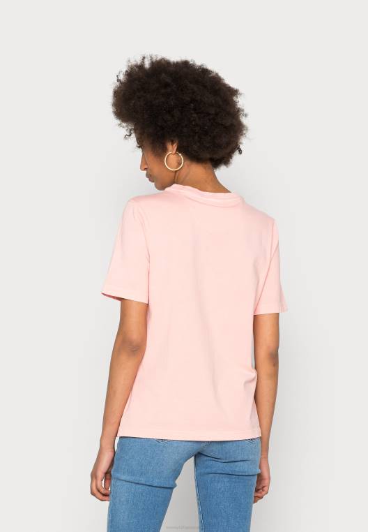 חולצת טריקו בסיסית בצבע מינרלי רגיל NX207917 שימי אלמוגים Tommy Hilfiger