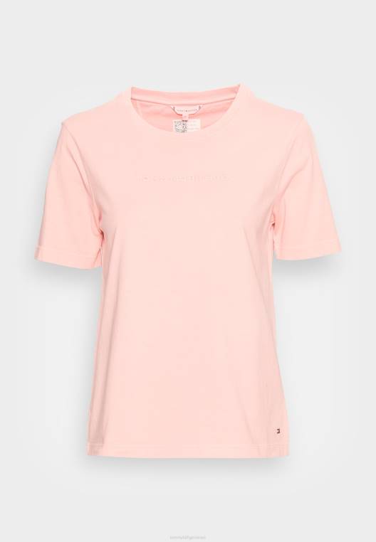 חולצת טריקו בסיסית בצבע מינרלי רגיל NX207917 שימי אלמוגים Tommy Hilfiger