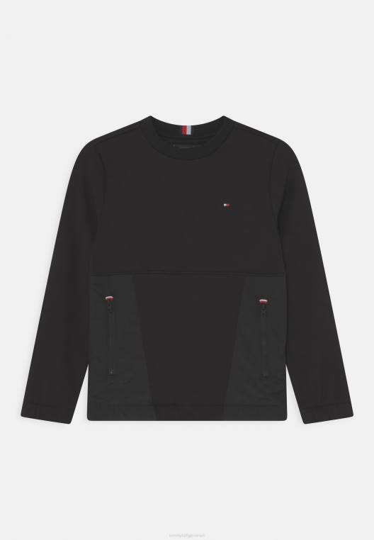 חלק עליון רך עם שרוולים ארוכים NX207932 שָׁחוֹר Tommy Hilfiger