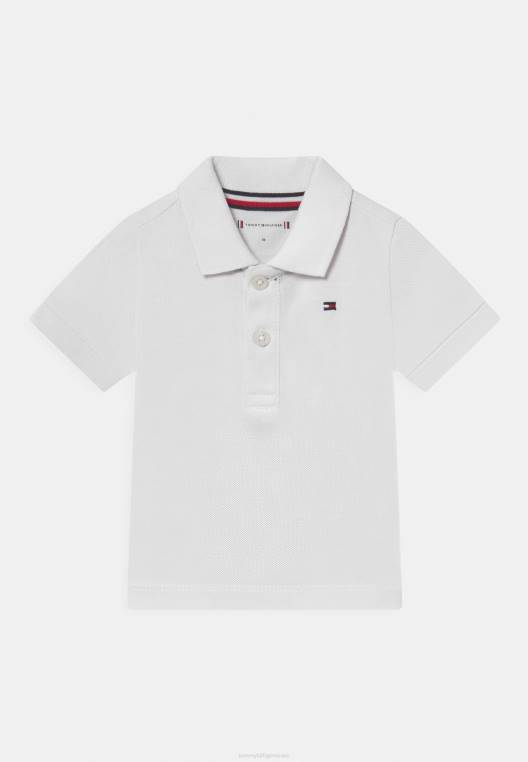 חולצת פולו קולורבלוק לתינוק NX207934 לבן Tommy Hilfiger