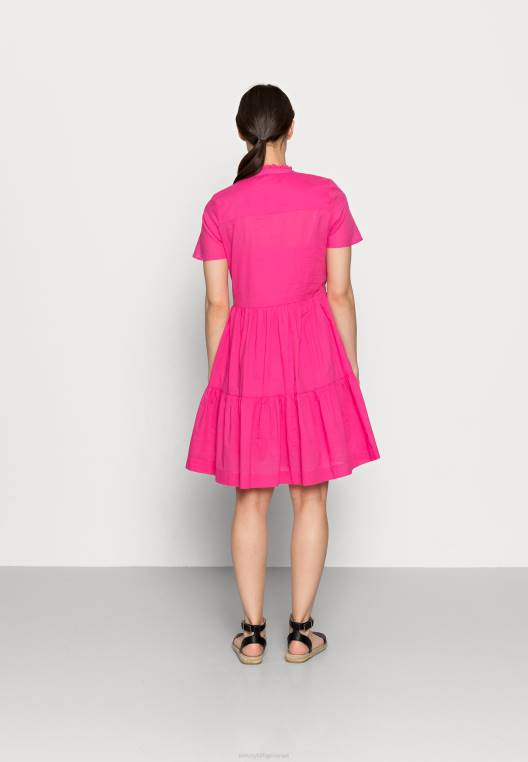 שמלת חולצת ברך וואל NX207935 וָרוֹד Tommy Hilfiger