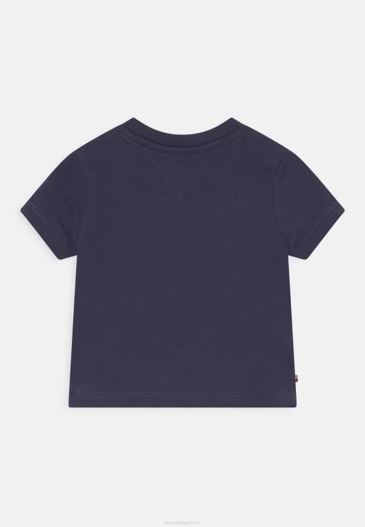 חולצת טריקו בהדפס טי תינוק NX207944 צי הדמדומים Tommy Hilfiger