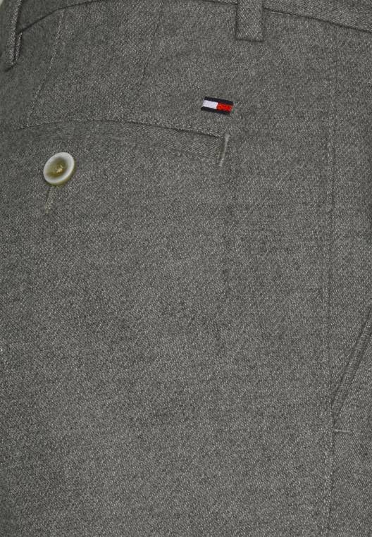 מכנסי דנטון מזויפים במראה מוצק NX207948 אפור ברזל Tommy Hilfiger