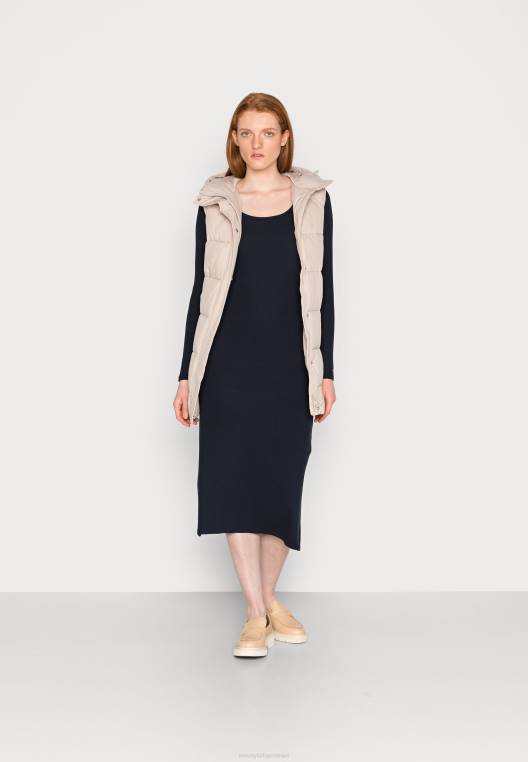 שמלת מידי שמלת יום עם צלעות דקות NX207956 שמיים מדבריים Tommy Hilfiger