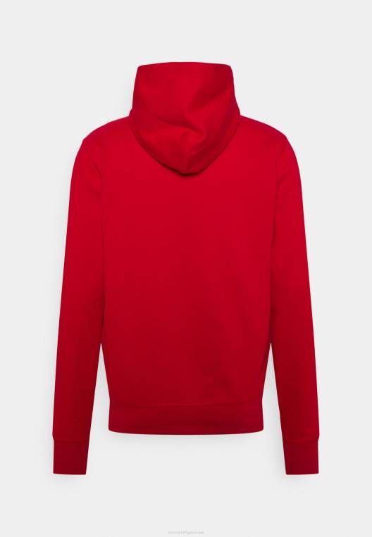 סווטשירט קפוצ'ון לוגו מרובע NX207962 אדום ראשוני Tommy Hilfiger