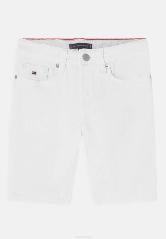 מכנסי ג'ינס קצרים של סקנטון NX207982 לבן Tommy Hilfiger
