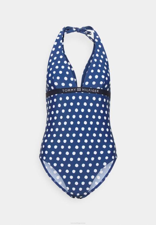 בגד ים מקשה אחת NX207987 כחול כהה Tommy Hilfiger