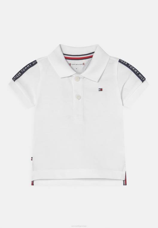 חולצת פולו טייפ לתינוק NX207994 לבן Tommy Hilfiger