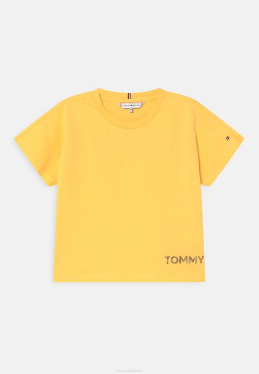 חולצת טריקו בהדפס טי נייר כסף מתכתי NX208000 סוליי Tommy Hilfiger