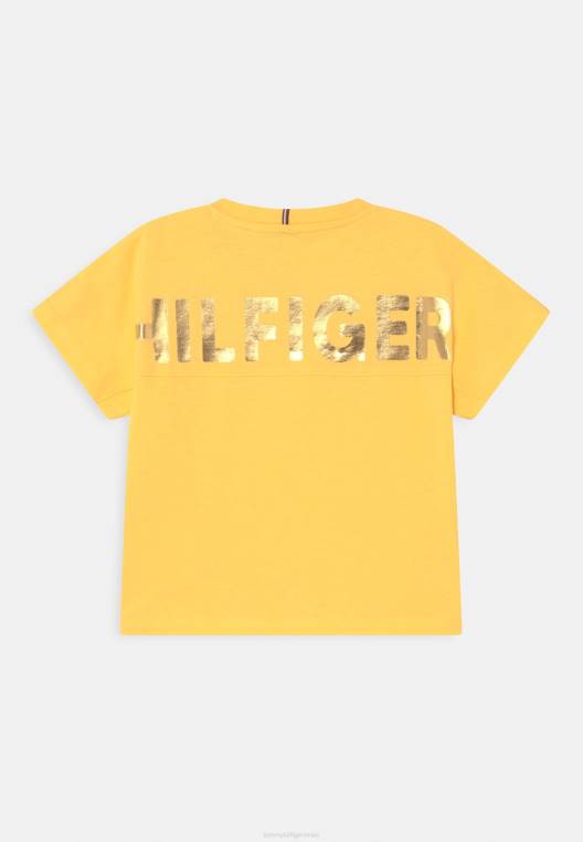 חולצת טריקו בהדפס טי נייר כסף מתכתי NX208000 סוליי Tommy Hilfiger