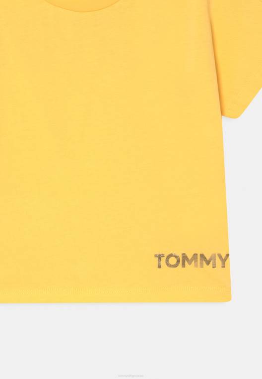 חולצת טריקו בהדפס טי נייר כסף מתכתי NX208000 סוליי Tommy Hilfiger