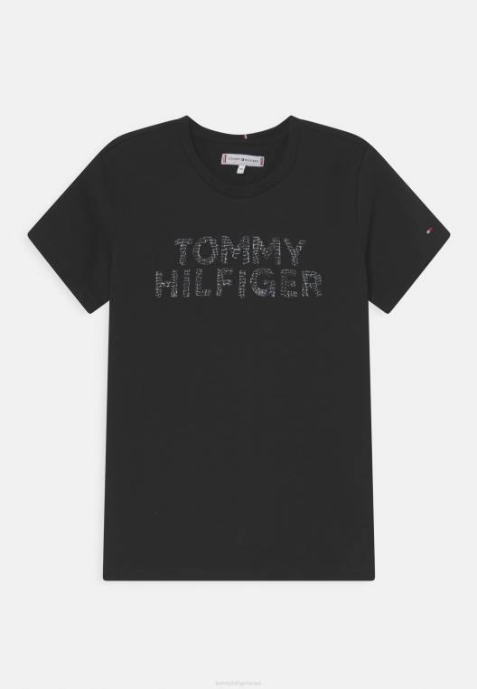 חולצת טי בהדפסי זוחלים NX208012 שָׁחוֹר Tommy Hilfiger