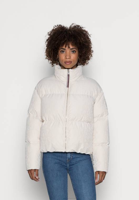 ז'קט פוך מסוג ג'קארד NX208026 אקרו עם מרקם אקרו Tommy Hilfiger