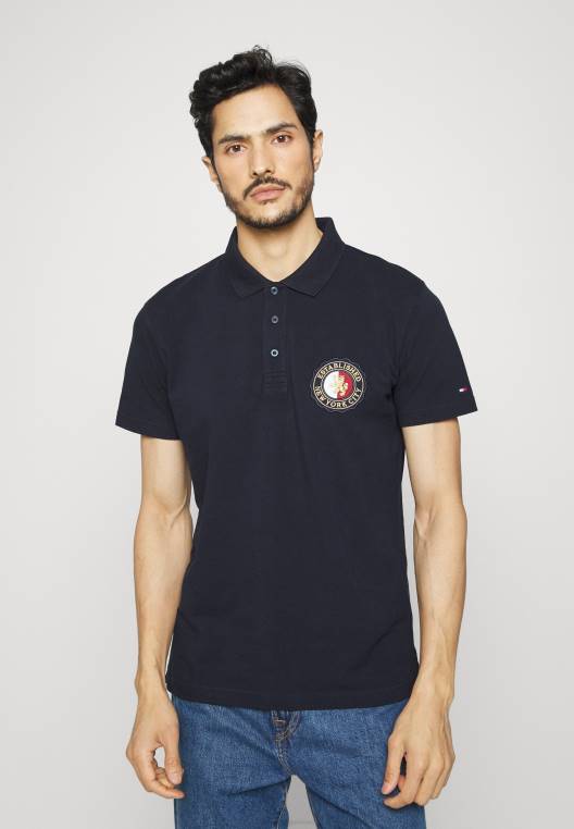 סמל חולצת פולו רגילה NX208034 שמיים מדבריים Tommy Hilfiger