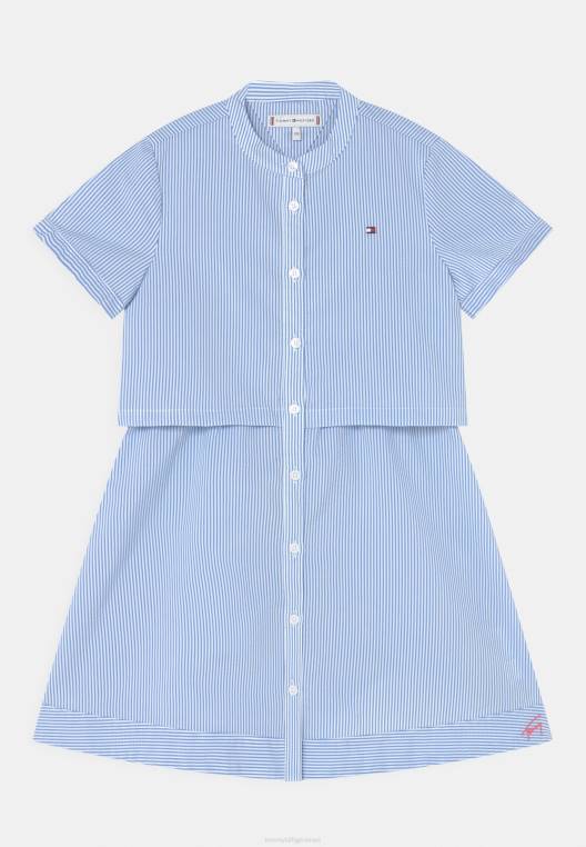 שמלת חולצה NX208041 כחול רגוע Tommy Hilfiger