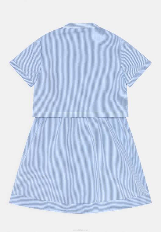 שמלת חולצה NX208041 כחול רגוע Tommy Hilfiger