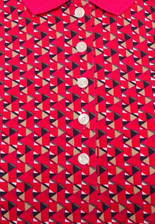 חולצת פולו דקה מודפסת NX208053 וָרוֹד Tommy Hilfiger