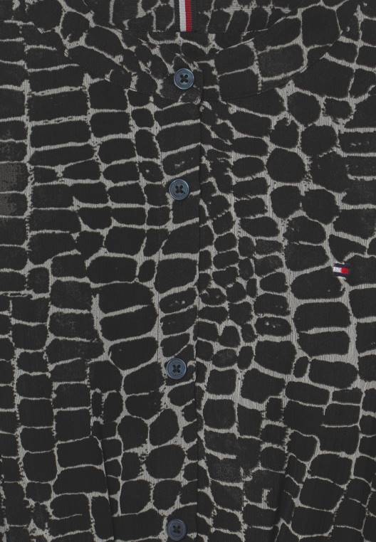 שמלת קוקטייל/שמלת מסיבה מודפסת NX208080 שָׁחוֹר Tommy Hilfiger