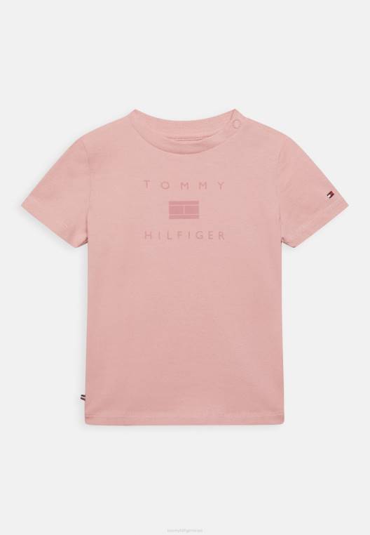 חולצה בהדפס לוגו לתינוק NX208093 וָרוֹד Tommy Hilfiger