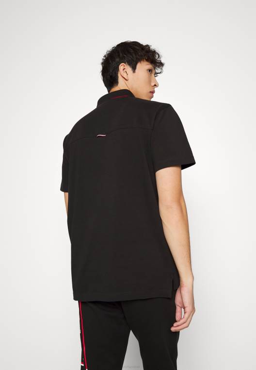 חולצת פולו דגל גדולה NX208094 שָׁחוֹר Tommy Hilfiger