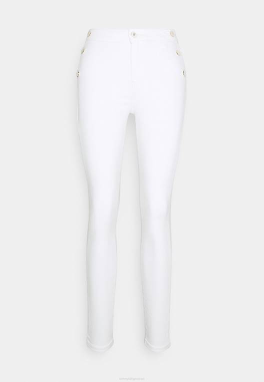 מכנסי הארלם רכים NX208112 לבן Tommy Hilfiger