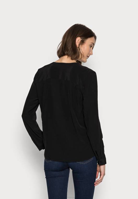 חולצה מוצקה NX208125 שָׁחוֹר Tommy Hilfiger