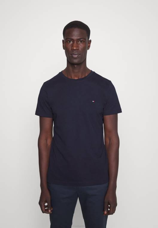 חולצת טריקו עם הדפס לוגו קורפ אחורי NX208129 שמיים מדבריים Tommy Hilfiger