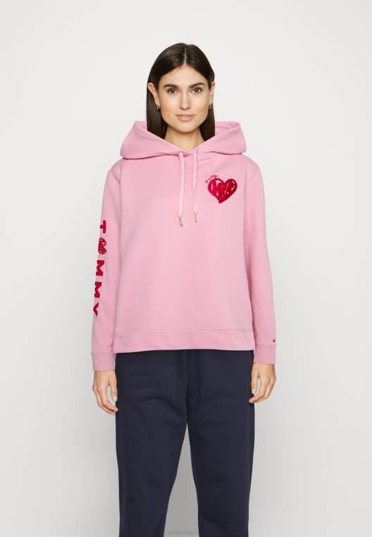קפוצ'ון קפוצ'ון טרי לוגו NX208130 ורוד קרחון Tommy Hilfiger