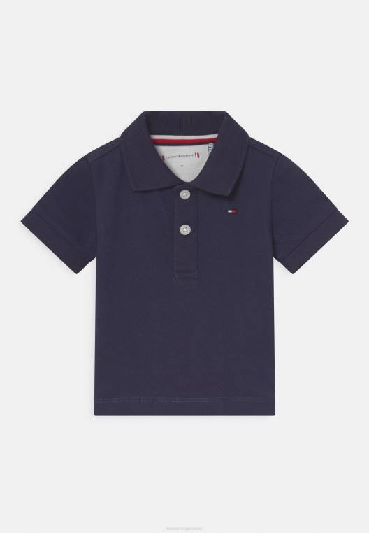 חולצת פולו קולורבלוק לתינוק NX208132 צי הדמדומים Tommy Hilfiger